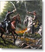 The Duel Metal Print