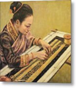 The Embroiderer Metal Print