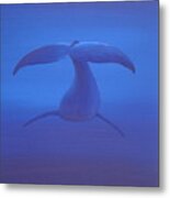 The End - A Whale's Tail Metal Print