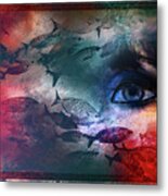 The Eye And The Fishes Metal Print