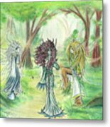 The Fae - Sylvan Creatures Of The Forest Metal Print