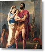 The Farewell Of Hector To Andromache And Astyanax Metal Print