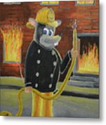 The Fire Rat Metal Print