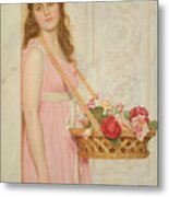 The Flower Seller Metal Print