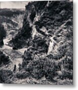 The Fort In The Mist Metal Print