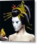 The Golden Pear Metal Print