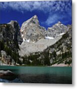 The Grand And Mount Owen From Delta Lake Metal Print