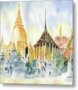 The Grand Palace Bangkok Metal Print
