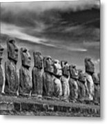 The Guardians - Easter Island Metal Print