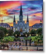 The Heart Of Old New Orleans Metal Print