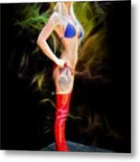 The Heroine Stands Alone Metal Print