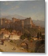 The Hill Of The Alhambra Granada Metal Print