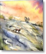 The Hill Of The Foxes Metal Print