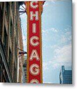 The Iconic Chicago Theater Sign Metal Print