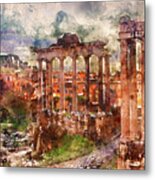 The Imperial Fora, Rome - 13 Metal Print