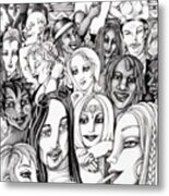 The In Crowd Metal Print