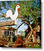 The Iron Chicken Metal Print