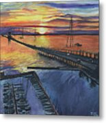 The James River Bridge Metal Print