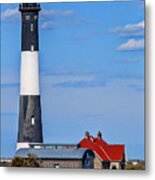 The Lighthouse At Fire Island Metal Print