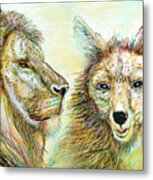 The Lion And The Fox 3 - To Face How Real Of Faith Metal Print