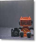 The Lonely Robot Photographer Metal Print