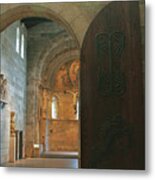 An Early Morning At The Medieval Abbey Metal Print