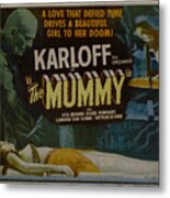 The Mummy 1929 Poster Boris Karloff Metal Print