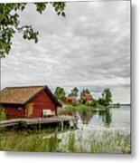 The Old Boat-house Metal Print