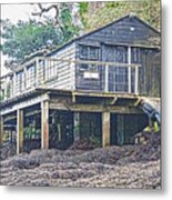 The Old Boathouse Restronguet Weir Metal Print