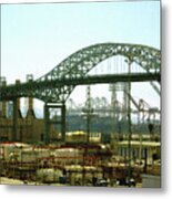 The Old Gerald Desmond Bridge Metal Print