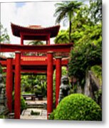 The Oriental Gate To Happiness Metal Print