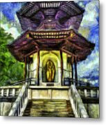 The Pagoda Van Gogh Metal Print