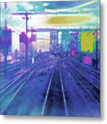 The Past Train 5.1 Metal Print