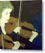The Prettiest Violinist In The Orchestra Metal Print