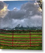 The Red Gate Metal Print