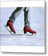 The Red Ice Metal Print