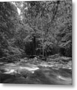 The River Forges On Metal Print