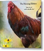 The Rooster Daily Metal Print