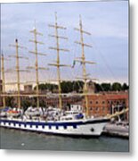 The Royal Clipper Docked In Venice Italy Metal Print