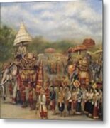 The Royal Procession Metal Print