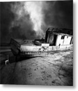 The Sea Never Gives Up Her Dead Dsc2099 Bw Metal Print