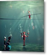 The Secret Venetian Circus Metal Print