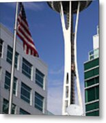 The Space Needle Too Metal Print