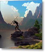 The Spear Fisher Metal Print