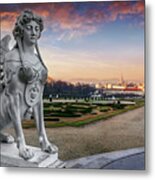 The Sphinx Of The Belvedere Vienna Metal Print
