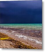 The Storm And The Paddle Boarder Metal Print