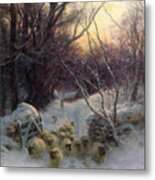 The Sun Had Closed The Winter Day Metal Print