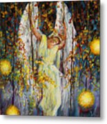 The Swinging Angel Metal Print