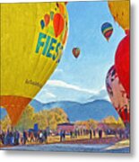 The Taos Mountain Balloon Rally 5 Metal Print
