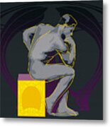 The Thinker - El Pensador Metal Print